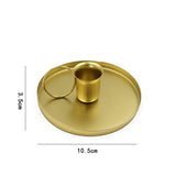 HULIANFU Retro Metal Candlestick Candle Holders Modern Home Decoration Glamorous Chic Wedding Table Decoration Desktop Accessories