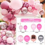 HULIANFU Rose Apricot Balloon Garland Arch Kit Wedding Birthday Party Decoration Kids Confetti Latex Balloons Baby Shower Decor Baloon