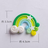 HULIANFU Soft Clay Number Balloon Cake Birthday Topper 1st Birthday Party Decorations Kids Baby Shower Girl  Happy Birthday Cake Topper