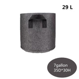 HULIANFU Planting Bag Black/Grey Potato Fabric Vegetable Seedling  growing pot garden tools 1-15 Gallon Eco-Friendly Grow bag