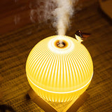 HULIANFU Ultrasonic Mini Air Humidifier 330ML  Essential Oil Diffuser For Home Car USB Fogger Mist Maker With LED Night Lamp
