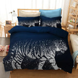 HULIANFU Oil Painting Flowers Digital Printing Bedding Sets Children Adult Bedclothes Quilt Art Duvet Cover Set Single King Queen Size
