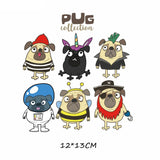 HULIANFU Iron on Cute Animal Patches Set for Clothing DIY T-shirt Applique Vinyl Unicorn Heat Transfer Clothes Stickers Thermal Press T