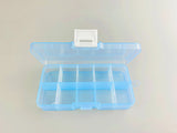 HULIANFU New 10 Slots Cells Colorful Portable Jewelry Tool Storage Box Container Ring Electronic Parts Screw Beads Organizer Plastic Case
