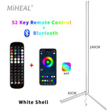 HULIANFU RGB LED Floor lamp Indoor Home Decoration Modern Corner Floor Lamp Living Rome Art Decor Atmospheric Standing Stand Lighting