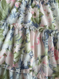 hulianfu hulianfu Floral Print Boho Sundress Women Ruffle Summer Dress Casual Beach Short Dress Flower Vintage Dress Women Fashion Clothes