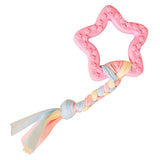 HULIANFU Pet Toy Dog Ball Pet Tooth Cleaning Chewing Rubber Toys For Small Dogs Rubber Dog Toy Pet Teething Dog Favors Bite Dog Rope Toy