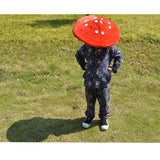 HULIANFU Red Mushroom Hat Toad Hat Mushroom Costume Party Funny Decoration Hat For Kids Funny Hats For Children Shooting (White And Red)