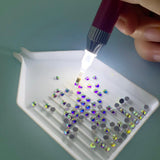HULIANFU Point Drill Pen Square Round Diamond Painting Tool Lighting Diamond Pens 5D Painting with Diamonds Accessories Christmas Gift