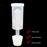 HULIANFU One-Way Air Lock Brewing Barrel Exhaust Valve Fermentation Wine Beer Making Water Sealed Check Valve Three-Piece Airlock