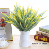 HULIANFU 2023 A Bunch of Provence Lavender Plastic Artificial Flowers False Plants Wedding Home Decoration Christmas Table Decoration
