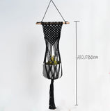 HULIANFU New arrival good quality handmade macrame plant hanger, pot holder  pot hanging  pot tray for garden for home