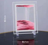 HULIANFU Moving Sand Art Picture Round Glass 3D Deep Sea Sandscape In Motion Display Flowing Sand Frame Sand Painting