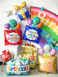 HULIANFU New large cake gift box donut popcorn shape aluminum film balloon wedding celebration birthday party scene decoration