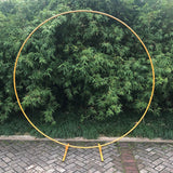 HULIANFU Metal Circle Round Arch Balloon Flower Iron Ring Background Arch Frame Stand Wedding Mariage Birthday Party Backdrop Decor