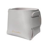 HULIANFU Nordic Style Home Creative Desktop Leather Storage Basket Pen Holder Sundries Key Headphone Storage Box Makeup Finishing Basket