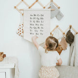 HULIANFU Nordic Hanging Canvas Pennant Kids Room Wall Banner Home Decoration Ornaments J0PC