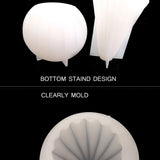 HULIANFU Silicone Candle Making Mold Geometric 3D Shape Resin Epoxy Chocolate Cake Handmade DIY Craft Mould Form for Candles