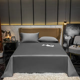 HULIANFU OLOEY Flat bed sheet Egyptian cotton 60S bed sheets twin king queen size bed lines  Solid Color Right-angle sheets Rich colors
