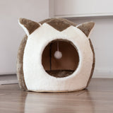 HULIANFU Warm Cozy Pet Bed Dog &amp; Cat Beds House Winter Sleeping Bag Portable Indoor Nest Puppies Tent with Removable Cushion Collapsible
