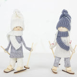 HULIANFU New Year  Gifts Cute Angel Ski Dolls Navidad Hanging Pendant Christmas Home Decor Xmas Tree Ornaments Noel Natal Decoration