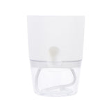 HULIANFU Lazy Self-watering Flowerpot Automatic Water Absorption Succulent Aquaculture Transparent Round Plastic Hydroponic Flowerpot