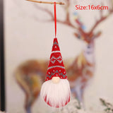 HULIANFU New Year  Gifts Cute Angel Ski Dolls Navidad Hanging Pendant Christmas Home Decor Xmas Tree Ornaments Noel Natal Decoration