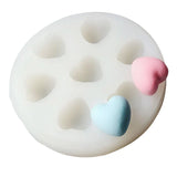 HULIANFU Mini Cute Heart Essential Oil Soap Candle Silicone Mold DIY Valentine  Day Handmde Clay Resin Epoxy Making Decorating