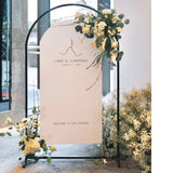 HULIANFU 2023 Wedding Arch Iron Pipe Irregular Shape Arch Stand Wedding Metal Props Backdrop Artificial Flower Stand wrought iron screen