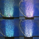 HULIANFU Underwater Submersible Fish Tank Light Color Changing LED Air Bubble Light Aquarium Air Bubble Lamp Making Oxygen for Fish Tank