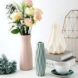 HULIANFU Modern vases decoration home Nordic Style Flower Arrangement Living Room Origami flower pot for interior