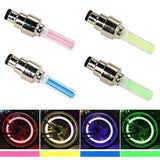 HULIANFU WasaFire Neon Bike Spoke Light Mini LED Bicycle Taillight MTB Wheel Tire Nozzle Valve Caps Lamp Cycling Warning Head Rear Light