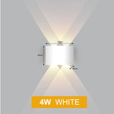 HULIANFU Led Wall Lamp Aluminum Outdoor IP65 Waterproof Up Down Wall Light For Home Stair Bedroom Bedside Bathroom Corridor Lighting