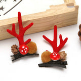 HULIANFU 2023 Christmas Headband Adornment Cute Antler Festival Style Headband Reindeer Ornaments Party Horns Cosplay Accessories