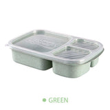 HULIANFU Separate lunch box Portable Bento Box Lunchbox Leakproof Food Container Microwave oven Dinnerware for Students