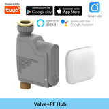 HULIANFU New Tuya Water Flow Monitor WIFI Smart Sprinkler Timer Wireless Water Saving Valve Remote Control Waterting Timer Alexa Google