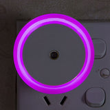 HULIANFU LED Night Light Mini Light Sensor Control 110V 220V EU US Plug Nightlight Lamp for Children Kids Living Roon Hearts Lights