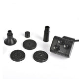 HULIANFU Solar garden fountain pump, solar garden fountain waterfall, solar outdoor bird bath running water fountain
