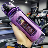 HULIANFU UZSPACE Sport Water Bottles BPA Free Portable Gym Anti-fall Leak-proof Large Capacity Fitness Kettle Tritan Plastic Drink Bottle