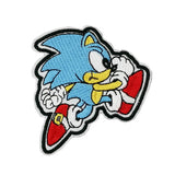 HULIANFU Sonic anime games cloth Patch Embroidered Patches For Clothing Iron On Patches On Clothes Patch DIY Garment Decoration Clothing