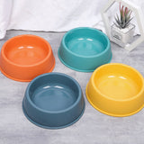 HULIANFU Pet Single Bowl PP Frosted Footprint Puppy Drinker Feeder Cat&amp;Dog Food Bowls Lightweight Non-slip Feeding Dish Pets Accessories