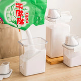 HULIANFU Multi-Use Laundry Powder Detergent Dispenser Food Grains Rice Storage Container Pour Spout Measuring Cup Detergent Box