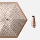 HULIANFU Mini Umbrella 6 Ribs Luxury Women Umbrellas Anti UV Parasol Five-Folding Fashion Sun Protection Small Umbrella Vinyl