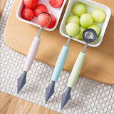 HULIANFU Kitchen Accessories Dual-head Stainless Steel Carving Knife Fruit Watermelon Ice Cream Baller Scoop Stacks Spoon Home gadgets