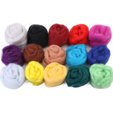 HULIANFU MIUSIE 16/25 Color Needle Felting Kit Wool Felting Tools Handmade Felt Needle Set 7pcs Pack Felting Fabric Materials Accessories