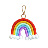 HULIANFU Macrame Rainbow Wall Hanging Decoration Boho Home Decor Party Supplies Baby Shower Dorm Kid Room Bead Tassels Ornaments