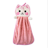 HULIANFU New Arrival Cute Cartoon Thickened Towel Kitchen Hanging Water Towel Kitchen Dining Home Tool
