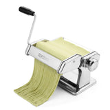 HULIANFU Pasta Maker,Stainless Steel Manual Pasta Maker Machine Perfect for Homemade Spaghetti, Fettuccini, Lasagna,or Dumpling Skins