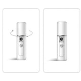 HULIANFU Portable Handheld USB Nanomist Facial Humidifier Steamer Hydrating Beauty Device
