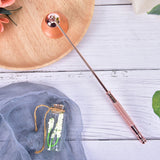 HULIANFU Wedding Candle Fire Extinguisher Stainless Steel Candles Wick Trimmer Oil Lamp Scissor Cutter Bell Shaped Scented Candle Snuffer
